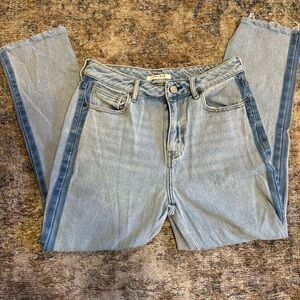 PacSun Two-Tone denim mom jeans